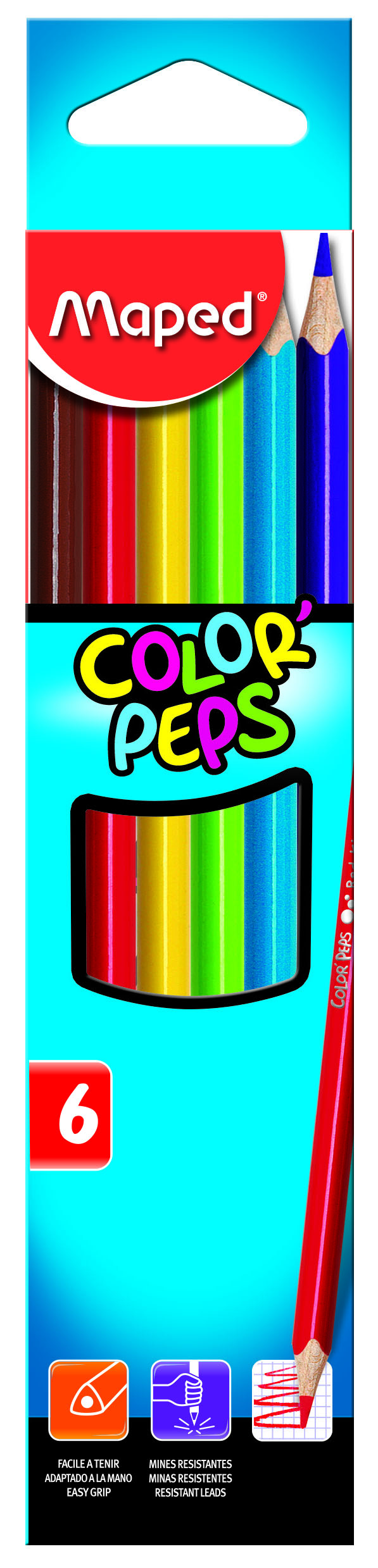 Maped набор цветных карандашей Colorpeps 6 цветов
