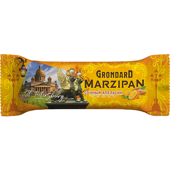 Батончик Grondard Marzipan классический, марципановый, 50 г