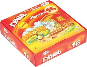 221032_16 Гуашь Мультики 320мл, 16 цв.