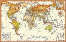 Интерьерная карта Мира