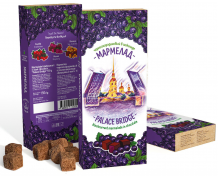 Б11215 Мармелад черносмородиновый в темном шоколаде «Дворцовый мост» 150 г